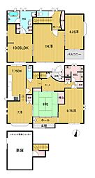高知市潮見台 一戸建 2丁目車庫付売家