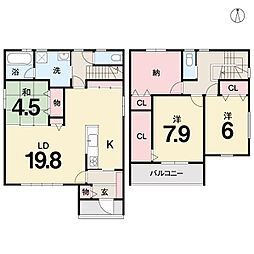 松山市星岡 一戸建 ハマノクレド星岡