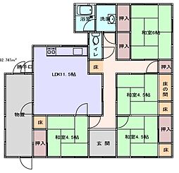 四国中央市寒川町 一戸建 寒川中古住宅