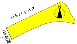 四国中央市中曽根町 中曽根事業用地・バイパス面す。