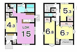 松山市余戸中 一戸建 1号地　4LDK