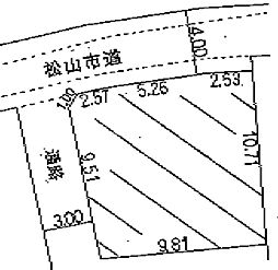 松山市山越3丁目の土地