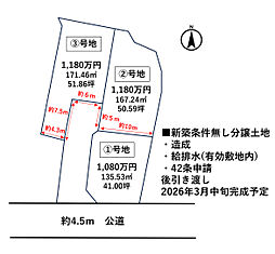 松山市平田町 平田町分譲地