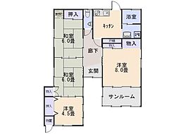 水沢川端貸家 1号室