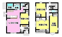 新築戸建　山越4丁目 3号地