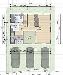全3区画土地49坪、建物新築32坪