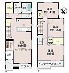 南城市佐敷新開1番　新築戸建　全3棟Ｂ号棟
