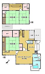 熱海市泉・長閑な住宅地の温泉引込可戸建て