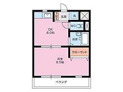 神部ハイツII 3-B