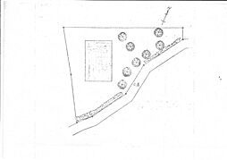 ログ古屋付土地　平坦地