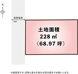 藤枝市泉町　整った形の土地