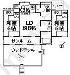 名鉄赤沢別荘地　平屋建て 16-3