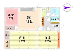 北郷小校区 賃貸平屋建て住宅