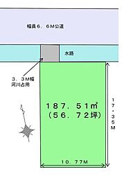 藤枝市音羽町3丁目56坪売り土地