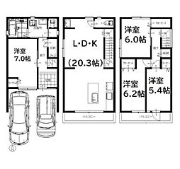 静岡市駿河区みずほ2丁目　3階建て B