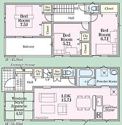 菊川市柳3丁目・戸建全2棟＼制震ダンパー採用・駐車3台以上／