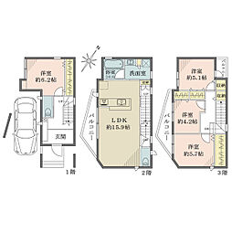 神戸市東灘区西岡本１丁目の一戸建て