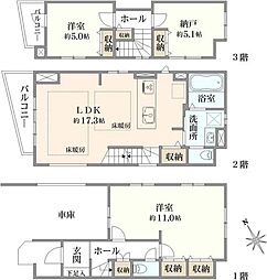 板橋区上板橋2丁目新築戸建　1号棟