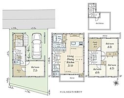 三宿2丁目 新築戸建て(借地権付き)