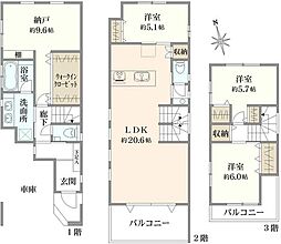 中野区上高田一丁目　新築戸建　B棟