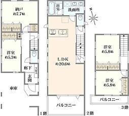 中野区上高田一丁目土地　A区画