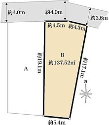 練馬区羽沢2丁目土地　B区画（全2区画）