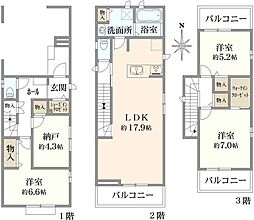 板橋区舟渡2丁目新築戸建　3号棟（全3棟）