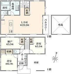 西東京市下保谷2丁目　新築戸建　2号棟/全2号棟