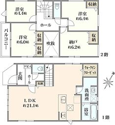 さいたま市見沼区東大宮2丁目　新築戸建　1号棟