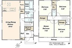 川口市上青木6丁目 新築戸建 F号棟