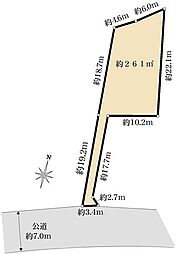 千葉市花見川区朝日ケ丘一丁目　古家付き売地