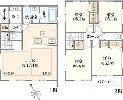 柏市豊四季／新築戸建て　A号棟