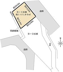 八王子市楢原町B-1区画　売地