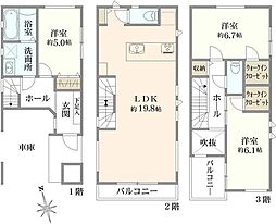 幸区古市場　新築戸建て　2号棟