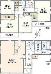 金沢区長浜2丁目　新築戸建　2号棟