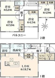 西鶴間7丁目　新築戸建て　7号棟