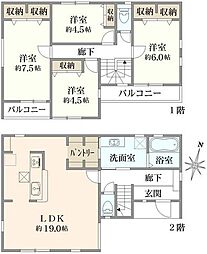 西鶴間7丁目 新築戸建て 6号棟
