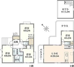青葉区市ケ尾町　新築戸建て　1号棟