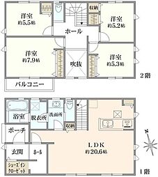 横浜市都筑区二の丸　新築戸建　2号棟