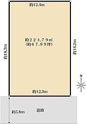 西宮市甲風園二丁目　売土地