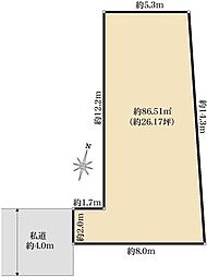 所沢市上安松　売地