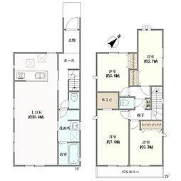 相模原市中央区上溝４丁目の一戸建て