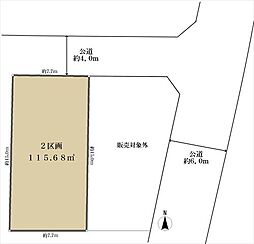 所沢市北所沢町の土地