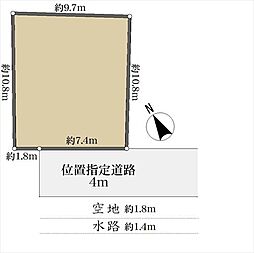 春日部市粕壁東４丁目の土地