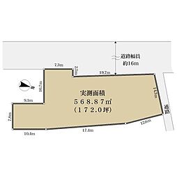 柏原市法善寺１丁目の土地