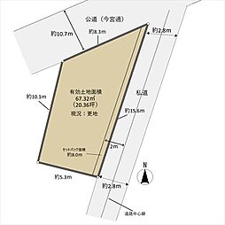 京都市北区紫竹西高縄町の土地