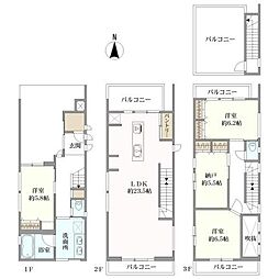 世田谷区三軒茶屋2丁目の一戸建て