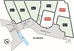 中田東4丁目建築条件なし売地　？1区画