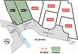 中田東4丁目建築条件なし売地　？2区画