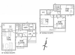 所沢市北原町　新築分譲住宅全5棟E号棟　E号棟